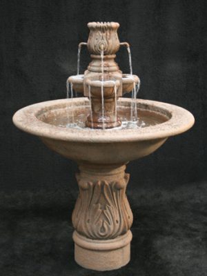 ASSISI FOUNTAIN WITH COBRA PEDESTAL ASSISI FOUNTAIN WITH COBRA PEDESTAL